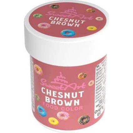 SweetArt gélová farba Chestnust Brown (30 g) - dortis