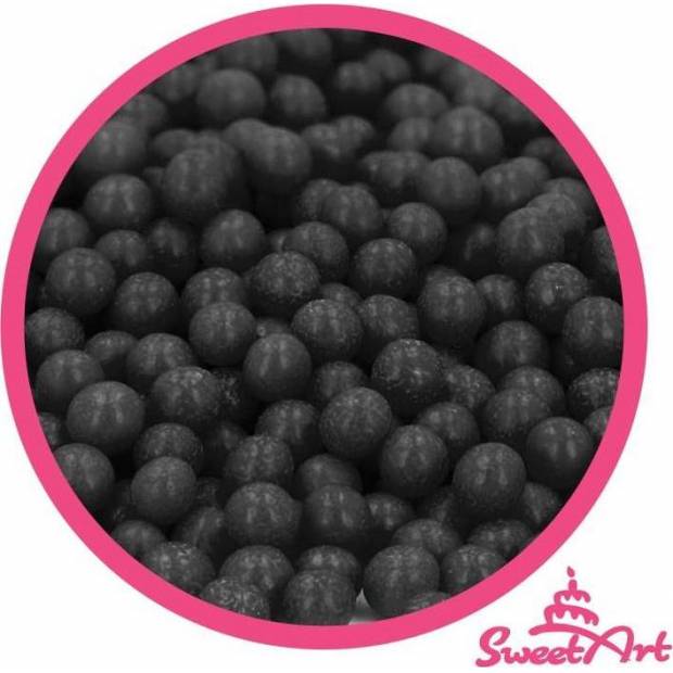 SweetArt cukrové perly čierne 5 mm (80 g) - dortis