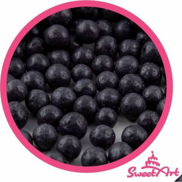 SweetArt cukrové perly čierne 7 mm (80 g) - dortis