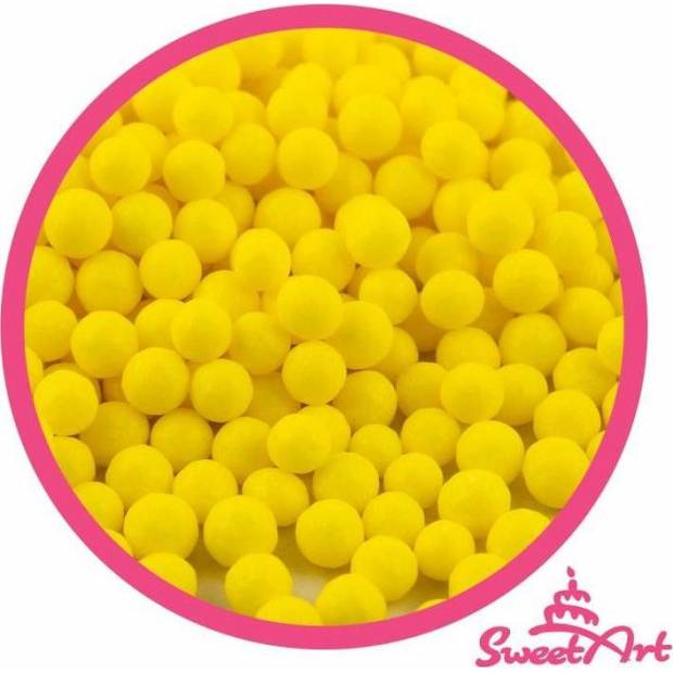 SweetArt cukrové perly žlté 5 mm (80 g) - dortis