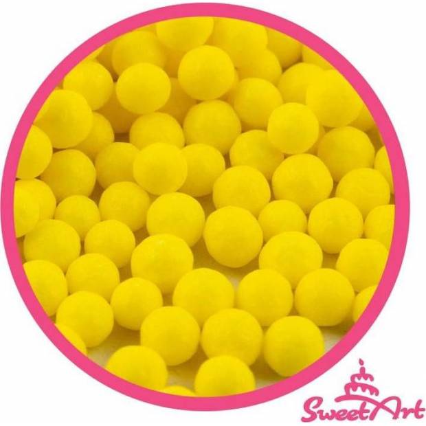 SweetArt cukrové perly žlté 7 mm (80 g) - dortis