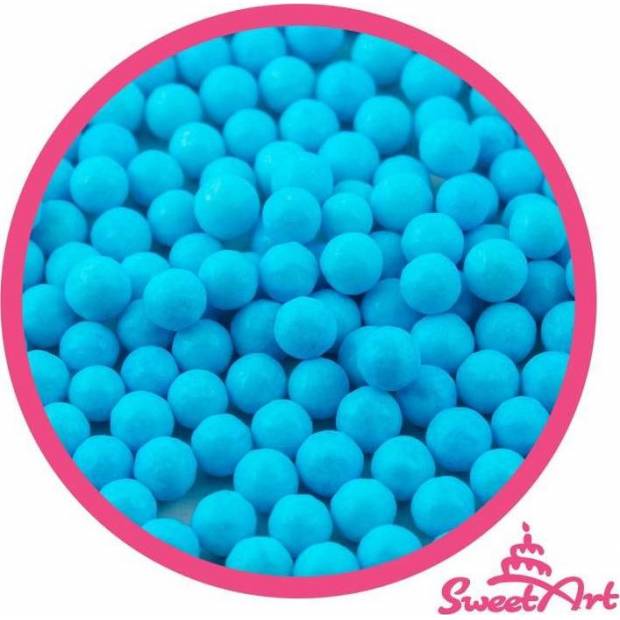 SweetArt cukrové perly nebesky modré 7 mm (80 g) - dortis