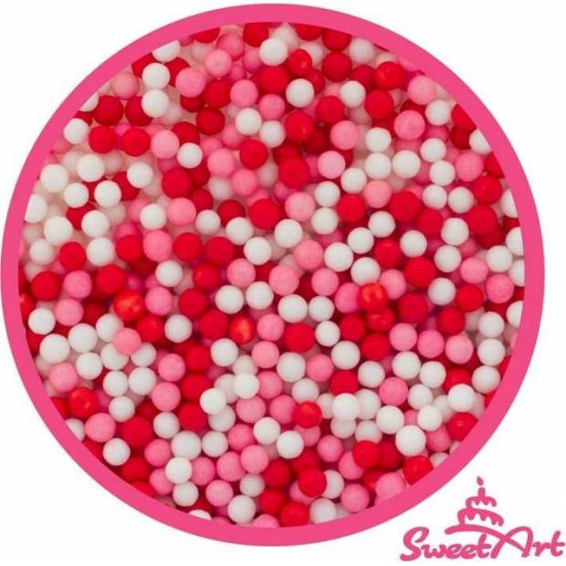 SweetArt cukrové perly Love mix 5 mm (80 g) - dortis