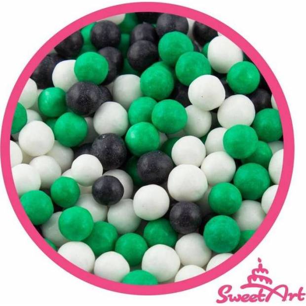 SweetArt Sugar Pearls Football mix 7 mm (80 g) - dortis