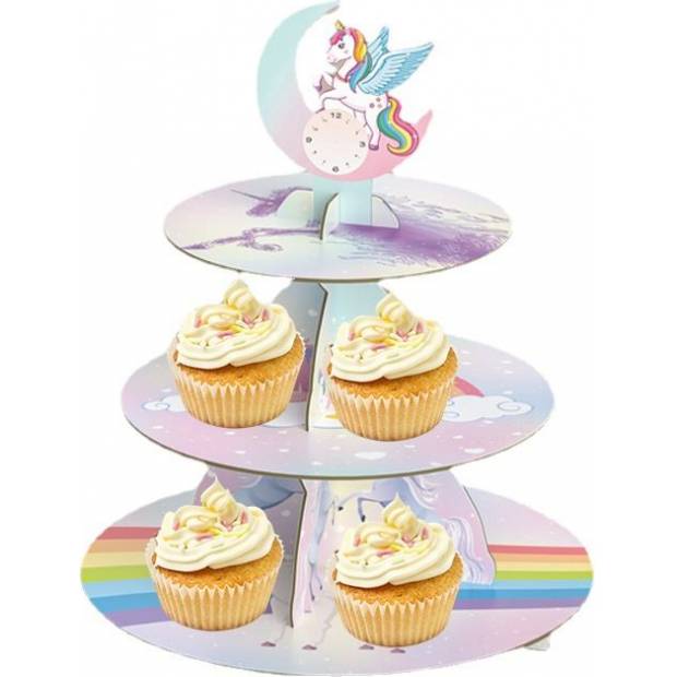 Papierový stojan na muffiny a capcakes Unicorn - Cakesicq