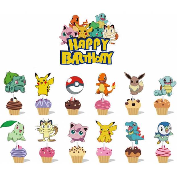 Poleva na tortu a muffin 13ks Pokémon - Cakesicq