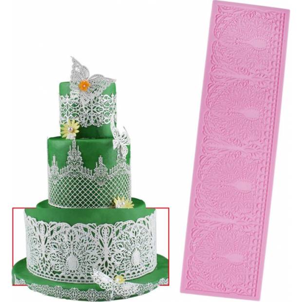Silikónová forma na jedlú čipku 29,5x10 cm - Cakesicq