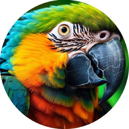 Papagáj z jedlého papiera 19,5cm - PICTURE