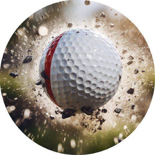 Jedlé papierové golfové loptičky 19,5 cm - PICTURE