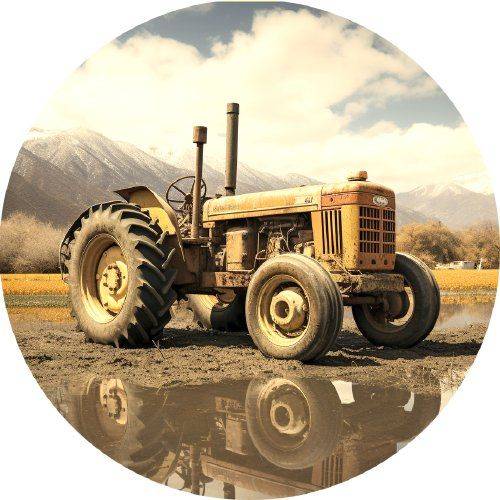 Jedlý papier starý traktor 19,5cm - PICTURE