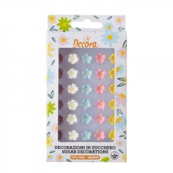 Cukrová dekorácia mini kvety, 30 ks - Decora