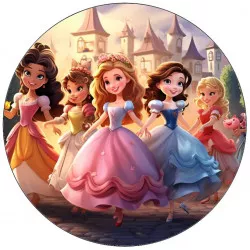 Jedlý papier Disney princezné 19,5 cm - Pictu Hap