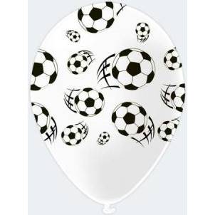 Latexové balóny futbal, 5 ks - tib