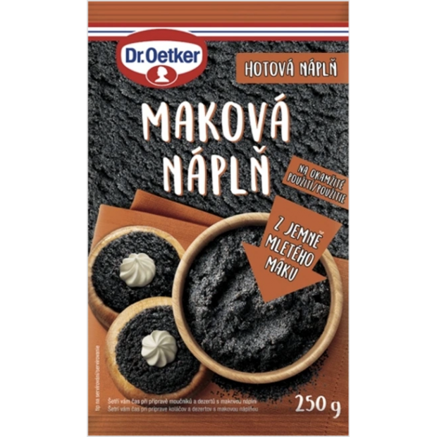 Dr. Oetker Maková náplň, 250 g - Dr. Oetker