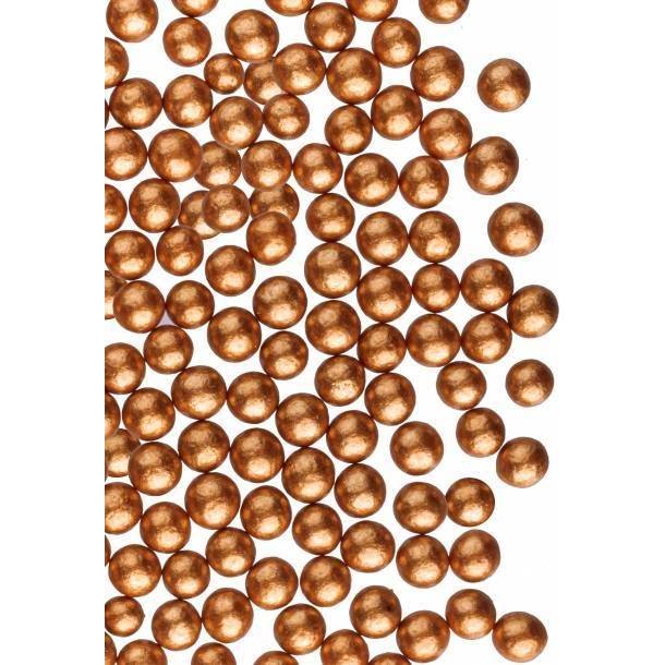 Bronzové cukrové perly 4 mm (50 g) - dortis