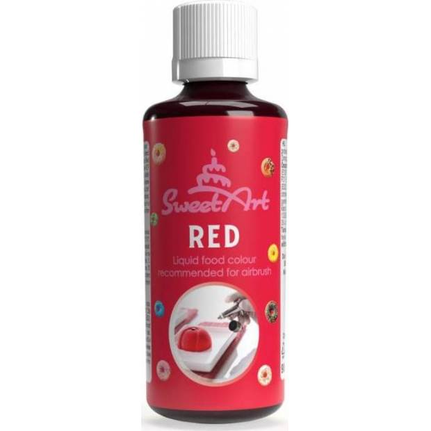 SweetArt Airbrush Paint Liquid Red (90 ml) - dortis