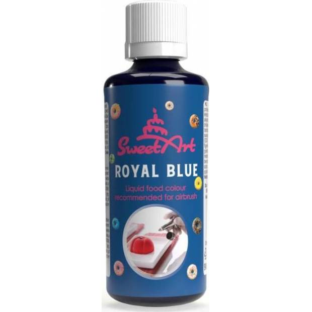 SweetArt airbrush farba tekutá Royal Blue (90 ml) - dortis