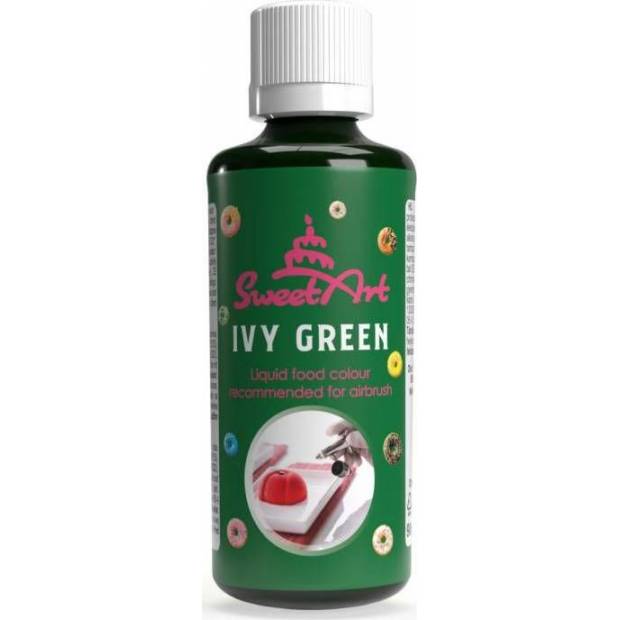 SweetArt airbrush farba tekutá Ivy Green (90 ml) - dortis