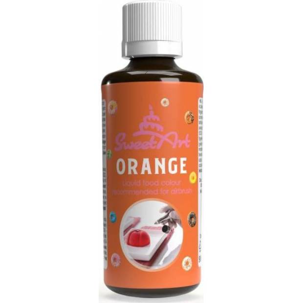 SweetArt Airbrush Paint Liquid Orange (90 ml) - dortis