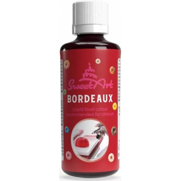 SweetArt airbrush farba tekutá Bordeaux (90 ml) - dortis