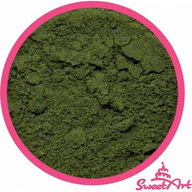 SweetArt jedlá prášková farba Dark Green tmavozelená (2 g) - dortis