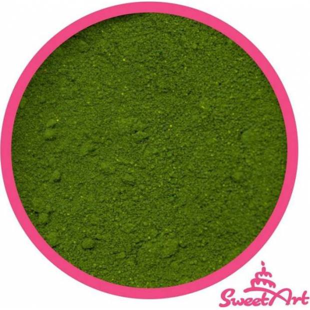 SweetArt jedlá prášková farba Moss Green machovo zelená (2,5 g) - dortis