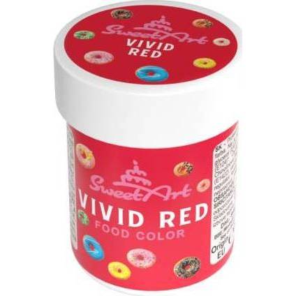 Gélová farba SweetArt Vivid Red (30 g) - dortis