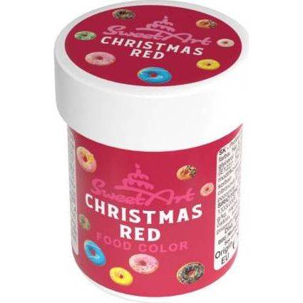 SweetArt gélová farba Vianočná červená (30 g) - dortis