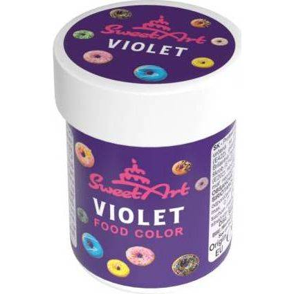 SweetArt gélová farba Violet (30 g) - dortis