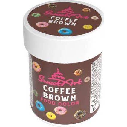 SweetArt gélová farba Coffee Brown (30 g) - dortis