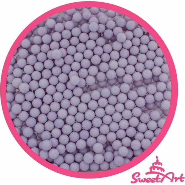 SweetArt cukrové perly fialové 5 mm (80 g) - dortis