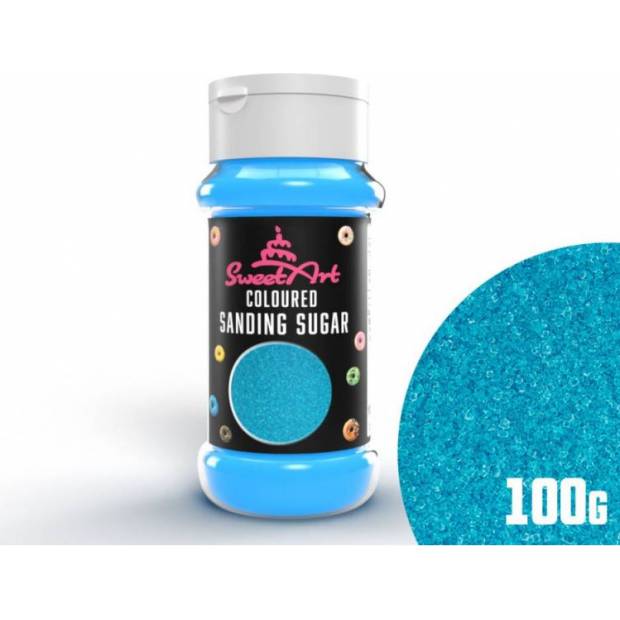 Dekoratívny cukor SweetArt modrý (100 g) - dortis