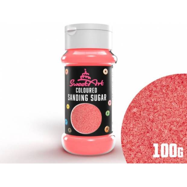 Dekoratívny cukor SweetArt ružový (100 g) - dortis