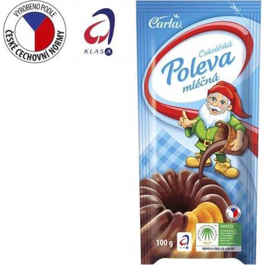 Mliečna cukrárenská poleva Carla (100 g) - dortis