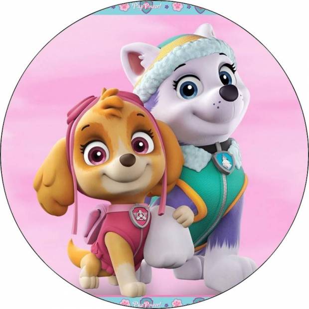 Jedlý papier Paw Patrol - Skye a Everest - Pictu Hap