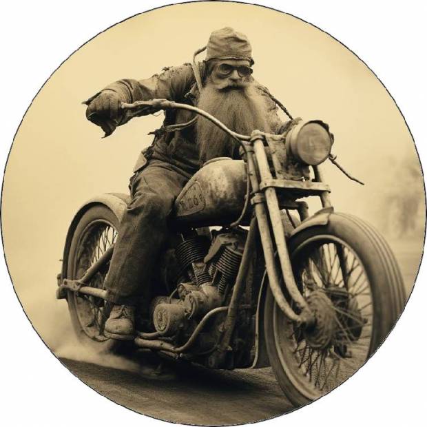 Jedlý papier Harley rider retro foto 19,5 cm - Pictu Hap