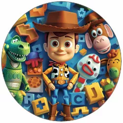 Jedlý papier Toy Story Woody a hračky 19,5 cm - Pictu Hap
