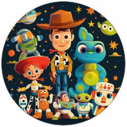 Jedlý papier Toy Story Woody vo vesmíre 19,5 cm - Pictu Hap