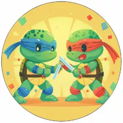 Jedlý papier Želvy Ninja 19,5 cm - Pictu Hap