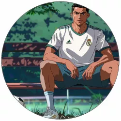 Jedlý papier Cristiano Ronaldo na lavičke, animácia, 19,5 cm - Pictu Hap
