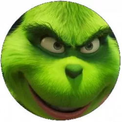 Jedlý papier Grinch s úsmevom 19,5 cm - Pictu Hap