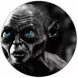 Jedlý papier Pán prsteňov — Gollum, modré oči, 19,5 cm - Pictu Hap