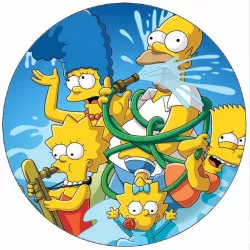 Jedlý papier Simpsonovci 19,5 cm - Pictu Hap