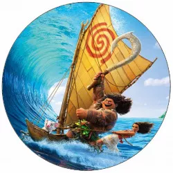 Jedlý papier „Odvážná Vaiana“ na vodu, 19,5 cm - Pictu Hap