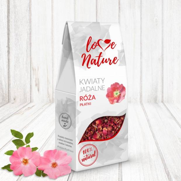 Jedlé okvetné lístky ruží 20g 100% prírodné - Love Natur