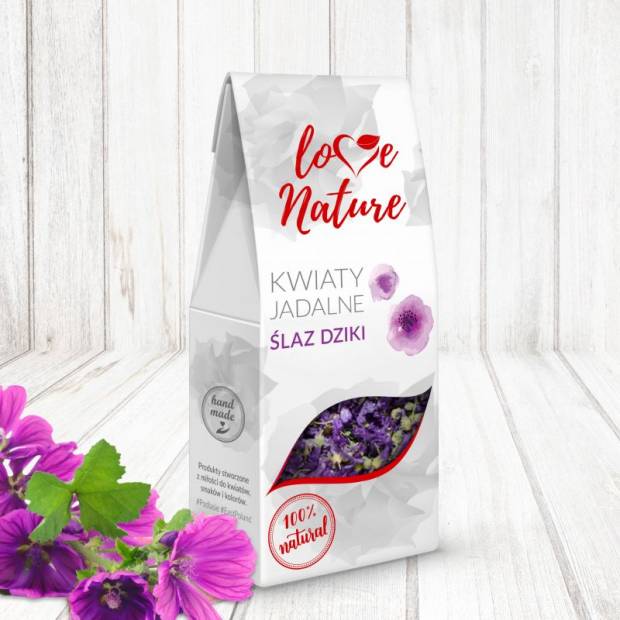 Divoký slez jedlé kvety 15g 100% prírodné - Love Natur