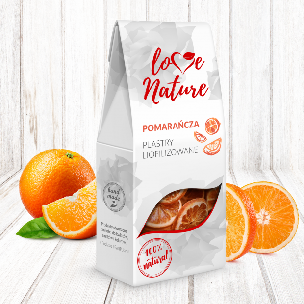 Lyofilizovaný pomaranč 20g 100% prírodný - Love Natur