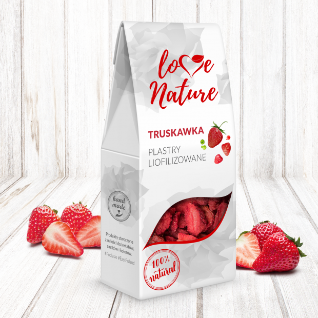 Lyofilizované jahody 20g 100% prírodné - Love Natur