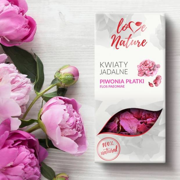 Jedlé kvety pivonky 10g 100% prírodné - Love Natur