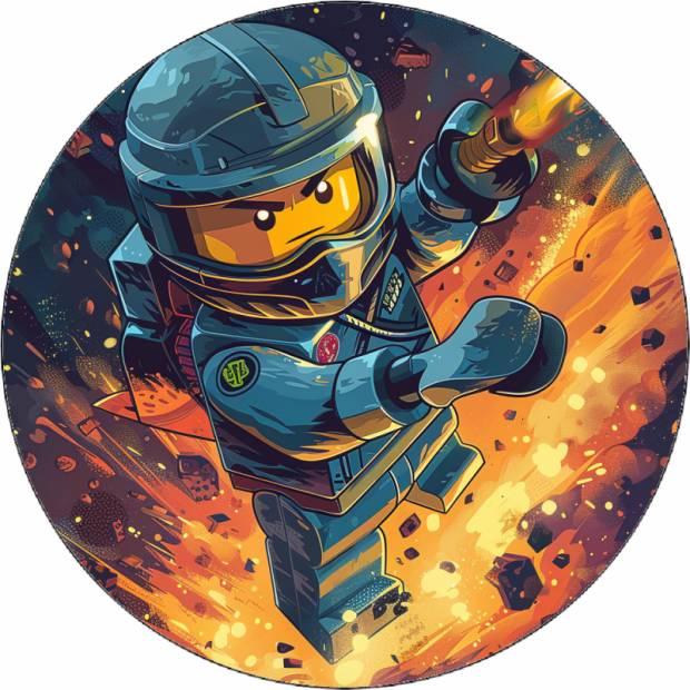 Jedlý papier Ninjago vo vesmíre 19,5 cm - Pictu Hap